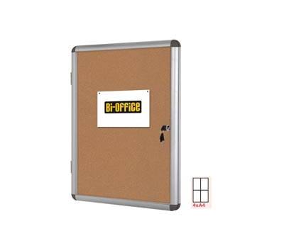 Bacheca per interni - fondo in sughero - 4 fogli - A4 - verticale - Bi-office - VT610101150 - 5603750521150 - DMwebShop