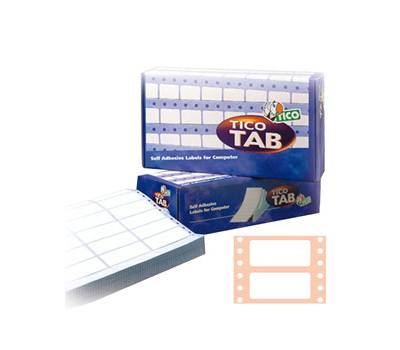 Etichette a modulo continuo TAB 1 - 149 x 97,2 mm - corsia singola - permanente - bianco - scatola da 1500 etichette - Tico - TAB1-1499 - 8007827150477 - DMwebShop