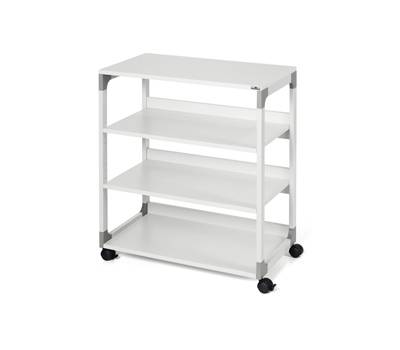 Mobile-carrello Multifunzione System 88 - 75 x 43,2 x 87,9 cm - 4 ripiani - con ruote - grigio - Durable - 3711-10 - 4005546301846 - DMwebShop