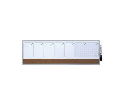 Organizer magnetico con calendario settimanale - 58,5 x 19 cm - orizzontale - Nobo - 1903780 - 5028252344418 - DMwebShop