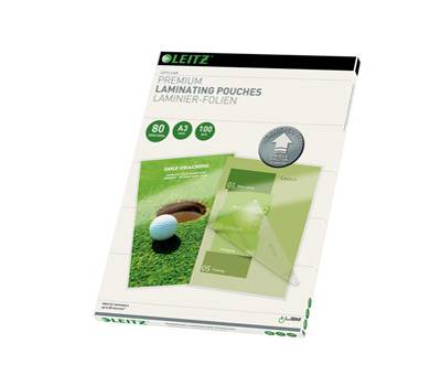 Pouches ILam - A3 - 303 x 426 mm - 2 x 80 micron - conf. 100 pezzi - Leitz - 74850000 - 4002432397693 - DMwebShop