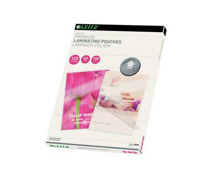 Pouches ILam - A3 - 303 x 426 mm - 2 x 125 micron - conf. 100 pezzi - Leitz - 74880000 - 4002432397723 - DMwebShop
