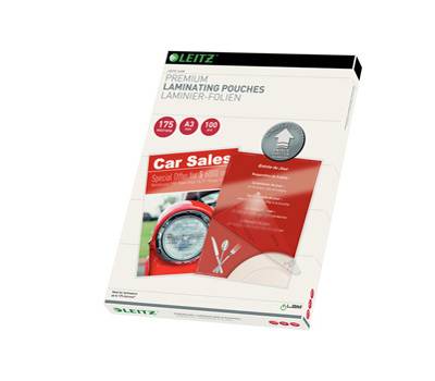 Pouches ILam - A3 - 303 x 426 mm - 2 x 175 micron - conf. 100 pezzi - Leitz - 74900000 - 4002432397747 - DMwebShop