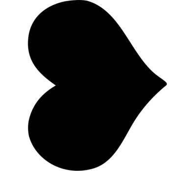 Lavagna da parete Silhouette - 29,5 x 35,8 cm - forma cuore - nero - Securit - FB-HEART - 8718226493385 - DMwebShop