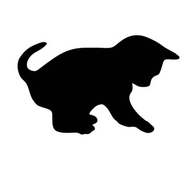 Lavagna da parete Silhouette - 45,5 x 29 cm - forma gatto - nero - Securit - FB-CAT - 8718226493354 - DMwebShop