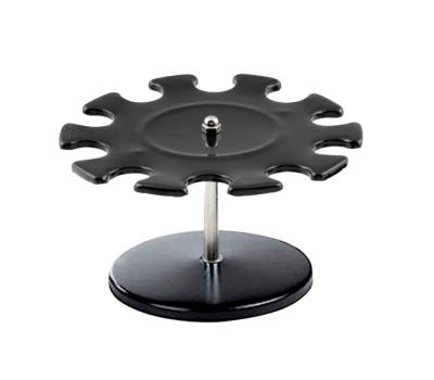 Portatimbri circolare - 10 posti - nero - metallo - Koala - 7202 - 8028422572020 - DMwebShop