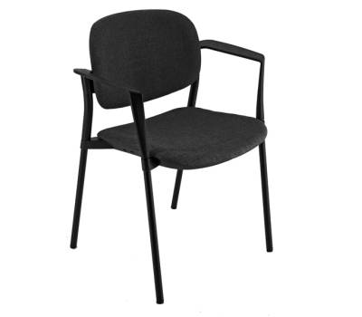 Poltroncina visitatore Step - con braccioli - nero - Unisit - SPNSBR-N - 8050043744029 - DMwebShop