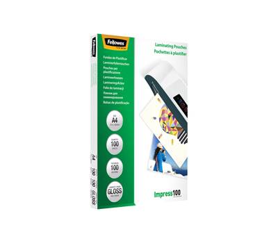 Pouches Impress100 - A4 - 216 x 303 mm - 2 x 100 micron - scatola 100 pezzi - Fellowes - 5351111 - 77511535116 - DMwebShop
