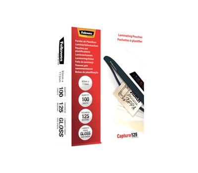 Pouches Capture125 - 83 x 113 mm - 2 x 125 micron - scatola 100 pezzi - Fellowes - 5307101 - 77511530715 - DMwebShop