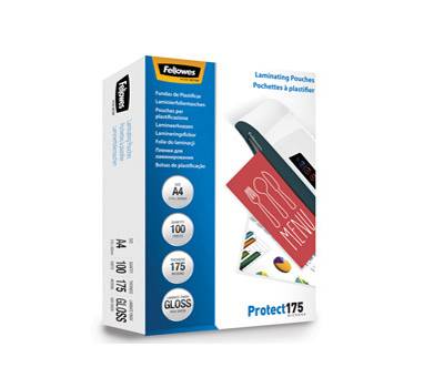 Pouches Protect175 - A4 - 2 x 175 micron - scatola 100 pezzi - Fellowes - 5308703 - 77511530876 - DMwebShop