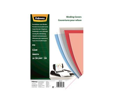 Copertine Clear - A4 - 180 micron - PVC - neutro trasparente - scatola 100 pezzi - Fellowes - 5375901 - 43859526321 - DMwebShop