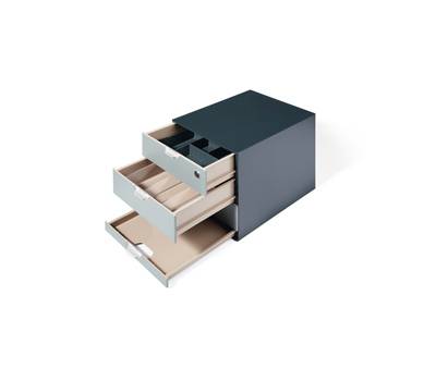 Set Coffee Point Box - 2 organizer inclusi - 28,9 x 27,9 x 35,4 cm - ABS - grigio - Durable - 3385-58 - 4005546978161 - DMwebShop