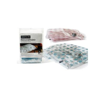 Sacco Riducispazio - chiusura con zip e valvola - 80 x 120 cm - PPL - trasparente - conf. 1 pezzo - Perfetto - 0362G - 8000957036277 - DMwebShop