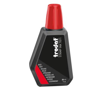 Inchiostro 7011 per timbro in gomma - 28 ml - rosso - Trodat - 55885. - 92399558859 - DMwebShop