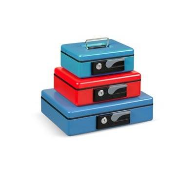 Cassetta portavalori Deluxe - 23x18,5x8 cm - blu - Iternet - 3414BL - 8028422334147 - DMwebShop