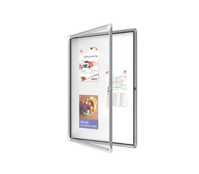 Bacheca per interni fondo magnetico bianco 9 fogli A4 verticale - 16475