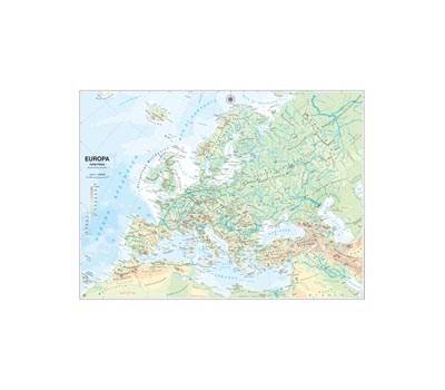 Carta geografica Europa scolastica murale - 13610