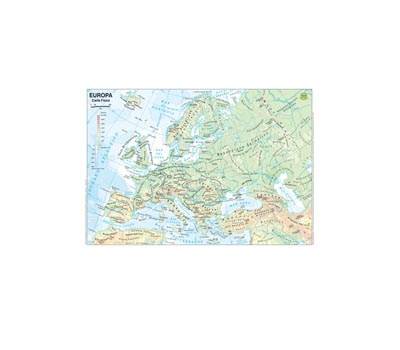 Carta geografica Europa scolastica plastificata 29,7 x 42 cm - 13626 Carta geografica Europa scolastica plastificata 29,7 x 42 cm - 13626