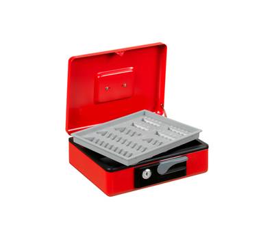 Cassetta portavalori Deluxe 23x18,5x8 cm rosso - 18003 Cassetta portavalori Deluxe 23x18,5x8 cm rosso - 18003