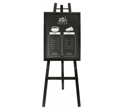 Cavalletto in legno nero altezza 165 cm Securit EZL BL 165 - 13475