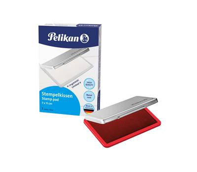 Cuscinetto per timbri 7 x 11 cm rosso - 14672