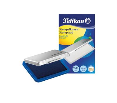 Cuscinetto per timbri 9 x 16 cm blu - 14667