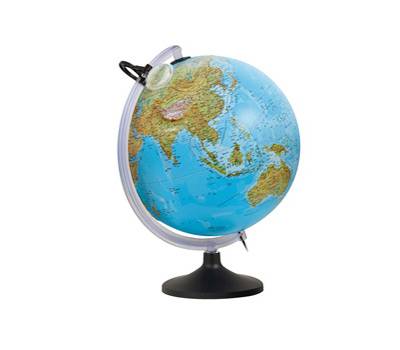 Globo geografico a rilievo illuminato Uranio diametro 30 cm - 13608 Globo geografico a rilievo illuminato Uranio diametro 30 cm - 13608