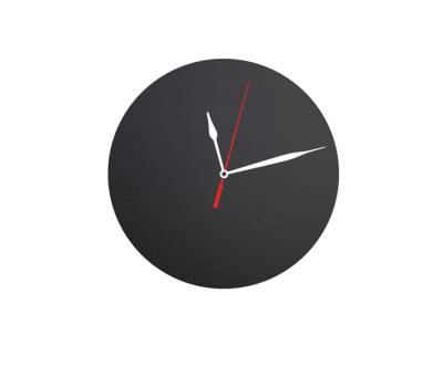 Lavagna da parete Silhouette diametro 27 cm forma orologio nero Securit FB CLOCK - 17952