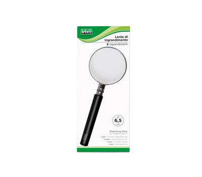 Lente di ingrandimento diametro 6 - 5 cm nero Lebez - 13565