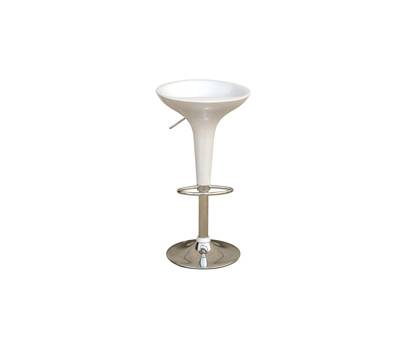 Sgabello bar ABS acciaio cromato 35x45 x 55,78 cm bianco - 17571