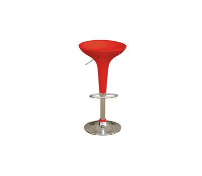 Sgabello bar ABS acciaio cromato 35x45 x 55,78 cm rosso - 17573