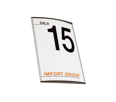 Targa da parete Arkos 10 x 10 cm profilo silver - 13598