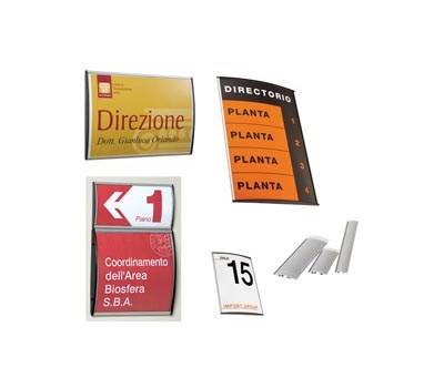 Targa da parete Arkos 15 x 21 cm profilo silver - 13599