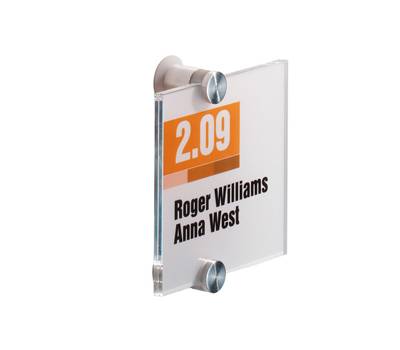 Targa per porte pareti Crystal Sign 10,5 x 10,5 cm - 13583