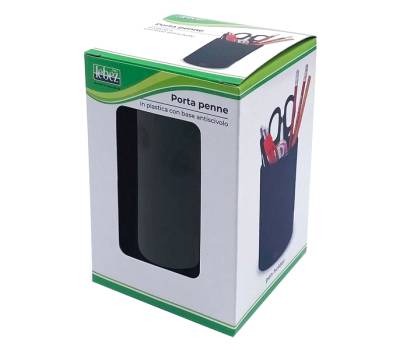 Portapenne a bicchiere Coral - 7,5 x 11 cm - nero - Lebez - 328-N - 8007509003282 - DMwebShop - 1