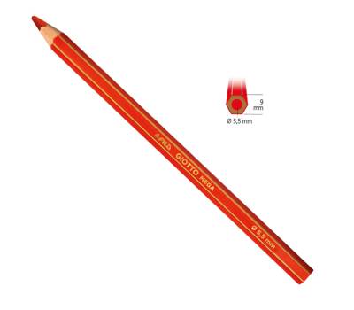 Pastelli colorati Mega - esagonale - mina 5,5 mm - conf. 12 pezzi - Giotto - 225600 - 8000825225109 - DMwebShop - 1