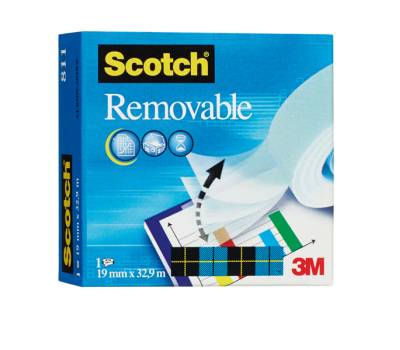 Nastro adesivo Magic 811 - removibile - invisibile - 1,9 cm x 33 mt - trasparente - Scotch - 7000029163 - 21200728235 - DMwebShop - 2