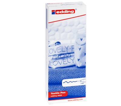 Marcatore per tessuto 4600 - punta tonda - 1 mm - nero - conf. 10 pezzi - Edding - E-4600 001 - 4004764022885 - DMwebShop - 1