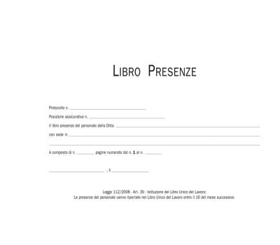Blocco presenze - 15 x 23 cm - 50-50 fogli autoricalcanti - Edipro - E5143C - 8023328514310 - DMwebShop - 2