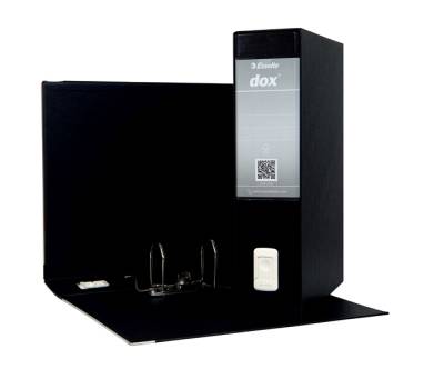 Registratore Dox 2 - dorso 8 cm - protocollo - 23 x 34 cm - nero - Esselte - Dox - D26210 - 8004389086961 - DMwebShop - 1