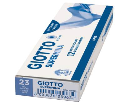 Pastello Supermina - mina 3,8 mm - blu cobalto 23 - conf. 12 pezzi - Giotto - 23902300 - 51682A - DMwebShop - 1