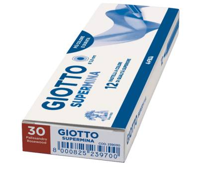 Pastello Supermina - mina 3,8 mm - palissandro 30 - conf. 12 pezzi - Giotto - 23903000 - 8000825237300 - DMwebShop - 1