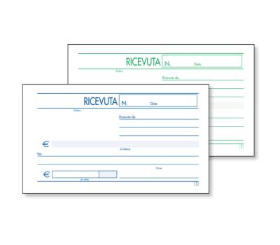 Blocco ricevute generiche - 2 copie autoricalcanti - 10 x 17 cm - 50 fogli - conf. 5 pezzi - BM - 0100145 - 8008234001451 - DMwebShop - 1