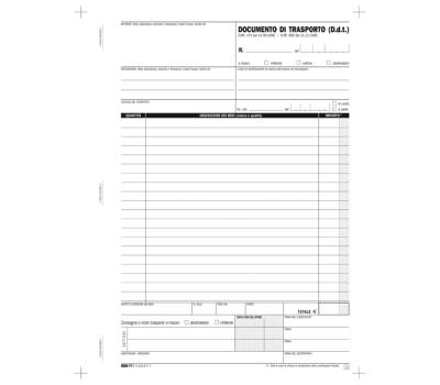 Blocco DDT - 33 fogli 3 copie autoricalcanti - 29,7 x 22 cm - Edipro - E5219CT - 8023328521912 - DMwebShop - 4