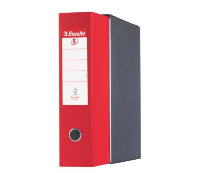 Registratore Eurofile G55 - dorso 8 cm - protocollo - 23 x 33 cm - rosso vivida - Esselte - 390755920 - 8004157755921 - DMwebShop - 1