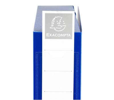 Scatola per archivio box - con bottone - 25 x 33 cm - dorso 6 cm - blu - Exacompta - 59632E - 3130630596325 - DMwebShop - 2