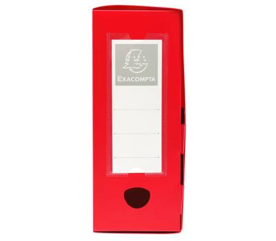 Scatola per archivio box - con bottone - 25 x 33 cm - dorso 10 cm - rosso - Exacompta - 59935E - 3130630599357 - DMwebShop - 1