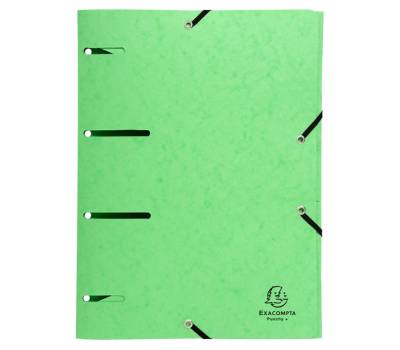 Cartellina 3 lembi forata - con elastico Punchy - cartoncino lustre - A4 - colori assortiti - conf. 25 pezzi - Exacompta - 447100E - 3130634471000 - DMwebShop - 3