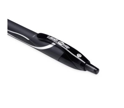 Penna a sfera a scatto Gelocity Quick Dry - punta 0,7 mm - nero - conf. 12 pezzi - Bic - 949873 - 3086123494664 - DMwebShop - 3