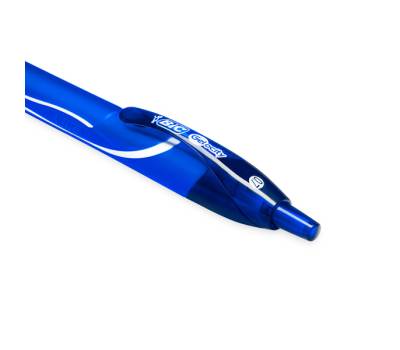 Penna a sfera a scatto Gelocity Quick Dry - punta 0,7 mm - blu - conf. 12 pezzi - Bic - 950442 - 3086123498303 - DMwebShop - 1